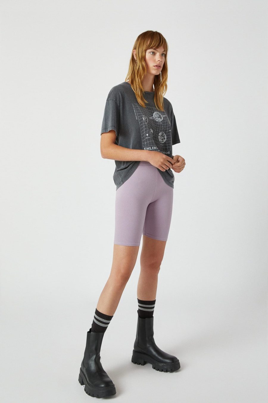 Ribbed Cycling Shorts - Image 3
