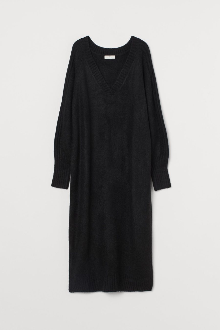 Long Black Knitter Dress - Image 4